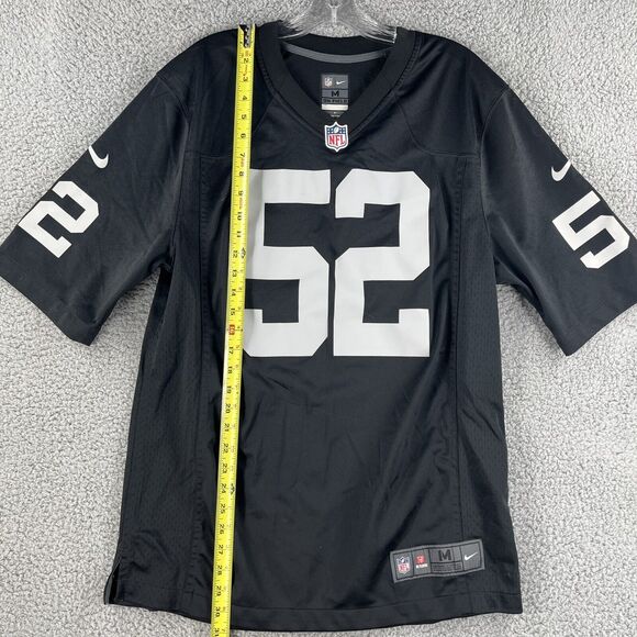 NFL Oakland Raiders Khalil Mack #52 Nike Sewn On Field Football Jersey Medium - Picture 5 of 6
